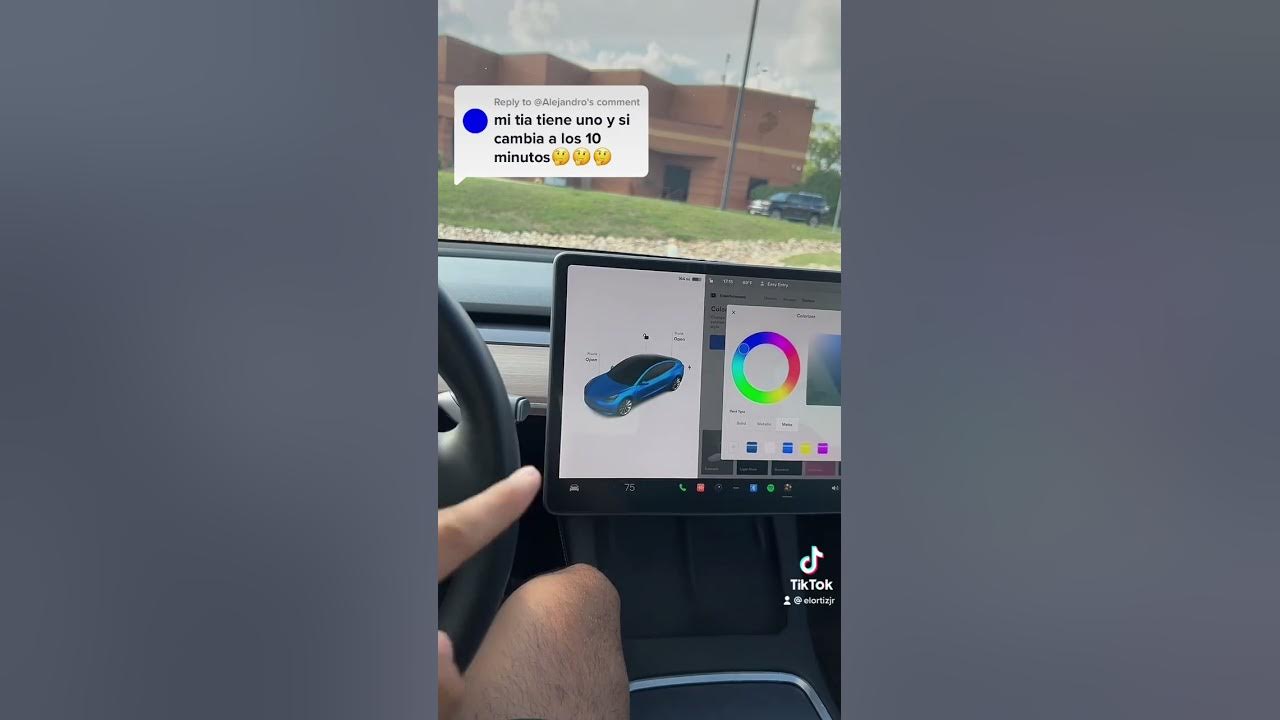 Tesla que cambia de color YouTube