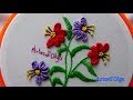 Hand Embroidery:Buttonhole Bar Stitch-Detached Buttonhole | Bordados a mano: Flores en Barra de Ojal