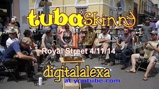 Tuba Skinny -"Too Tight Blues" - Royal St 4/11/14 - MORE at DIGITALALEXA channel chords