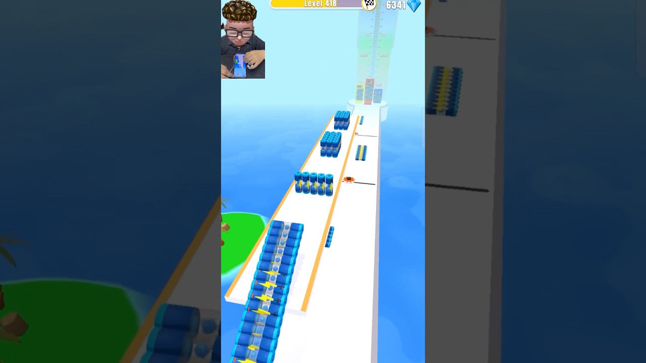 Близкий вызов! 😱 Battery Run 3D Уровень 418