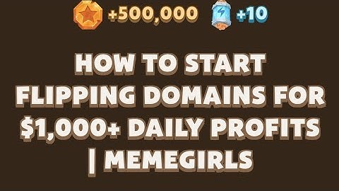 How to Start Flipping Domains for $1,000+ Daily Profits | MemeGirls video code