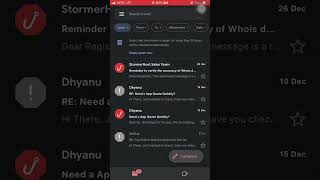 Simplest way to delete Email spam messages on phone screenshot 1