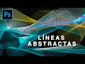 EFECTO DE FONDO DE LÍNEAS ABSTRACTAS PHOTOSHOP | PINCEL GRATIS INCLUIDO