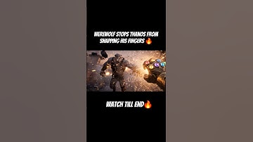 🐺 Werewolf Saves Avengers! | Thanos Snap Stopped 💥🔥 #shorts  #explore #fyp #trending #ai #viral