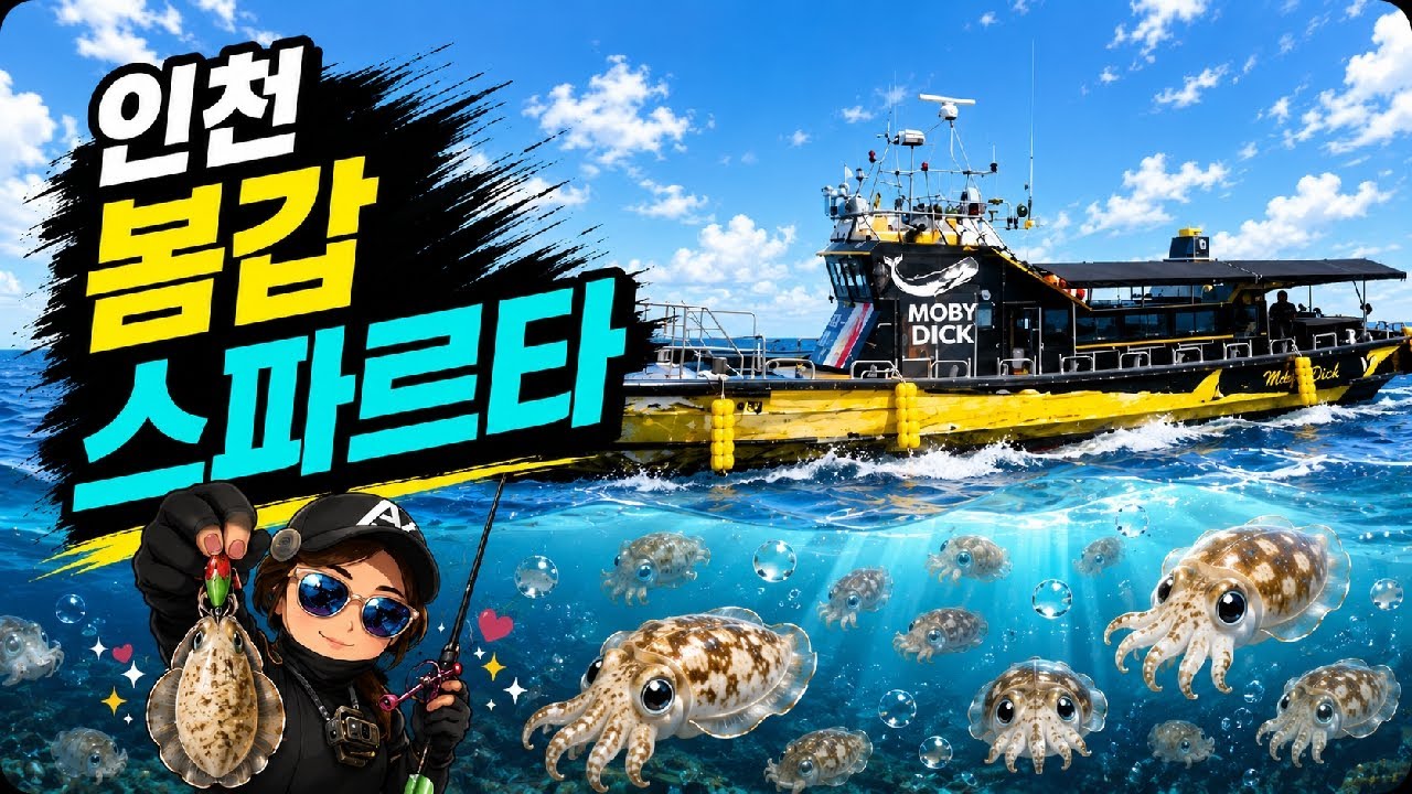 [LIVE] 인천 봄갑 소문은 진짜일까?! 드디어 붙기 시작했나?!! #낚시 #인천봄갑오징어 #모비딕호