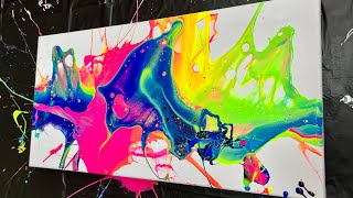 Painting With A Splash! / Acrylic Pouring Fluid Art Action!