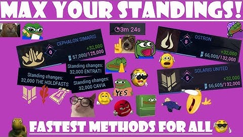 MAX YOUR STANDINGS NOW! - FASTEST METHODS FOR ALL SYNDICATES [WARFRAME]