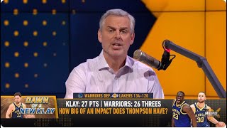 The Herd | Colin Cowherd's RIDICULOUS Theory On Klay Thompson And The Golden State Warriors Reaction