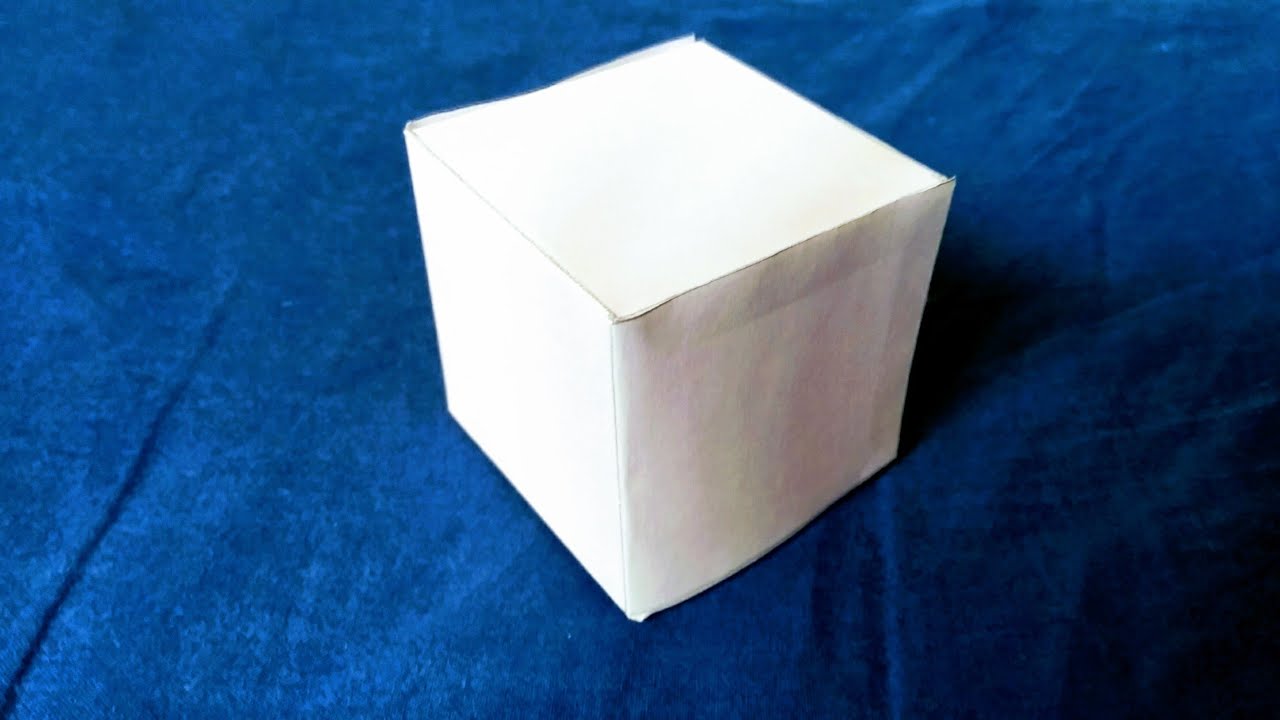 Cómo Hacer Un Cubo Cómo hacer un cubo de papel paso a paso - YouTube