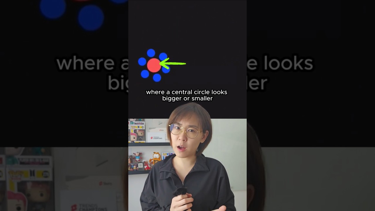 The Ebbinghaus illusion Tricks Your Brain #shorts