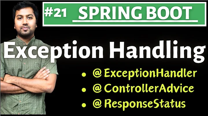 Spring boot - Exception Handling | @ControllerAdvice | @ResponseStatus | @ExceptionHandler thumbnail