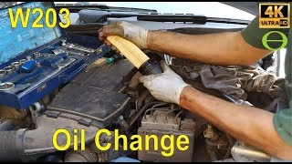 How to change oil and oil filter on cclass Mercedes (W203)