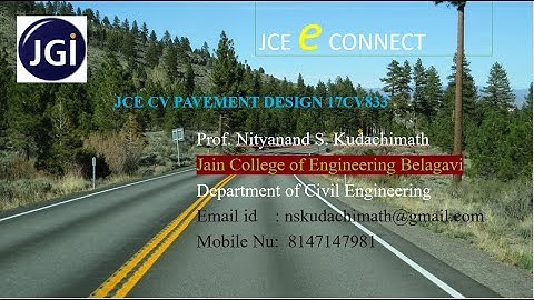 JCE CV PAVEMENT DESIGN 17CV833 Module 1.2