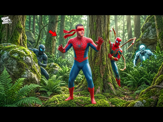 Franklin & Chithappu Playing Spiderman Hide and Seek With Friends in Gta 5