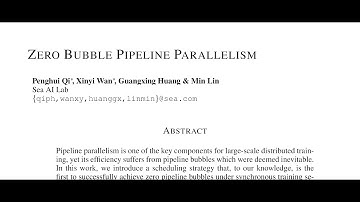 [short] Zero Bubble Pipeline Parallelism