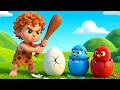 Naughty Caveman Stole Dino's Eggs! 🐣 Emergency at Old MacDonald Farm! | Old MacDonald Rescue Story