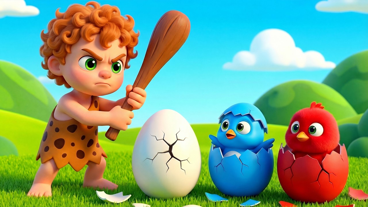 Naughty Caveman Stole Dino's Eggs! 🐣 Emergency at Old MacDonald Farm! | Old MacDonald Rescue Story