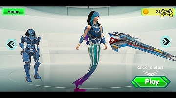 Mermaid Transforming Robot: Air Jet Robot War Game #Part2 - Android Gameplay 1080p60