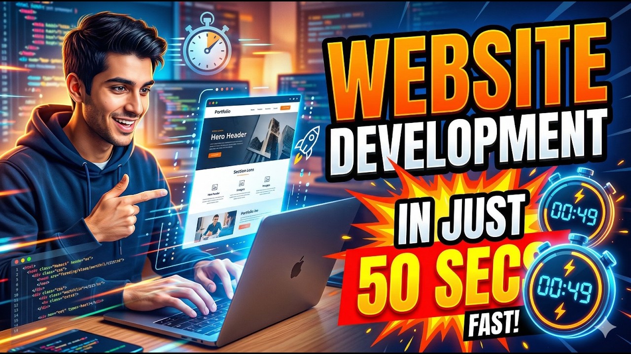 How to Make a Website in 50 Seconds using AI | AntiGravity + ChatGPT ...