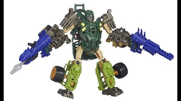 Transformers construct bot Autobot Hound & Wide Load Dino construct bot review