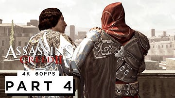ASSASSINS CREED 2 Walkthrough Gameplay Part 4 - (4K 60FPS) - No Commentary