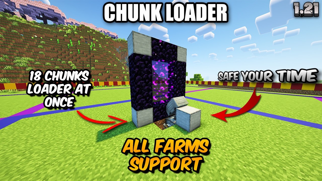 The FASTEST Chunk Loader for Minecraft 1.21 NO AFK REQUIRED - YouTube