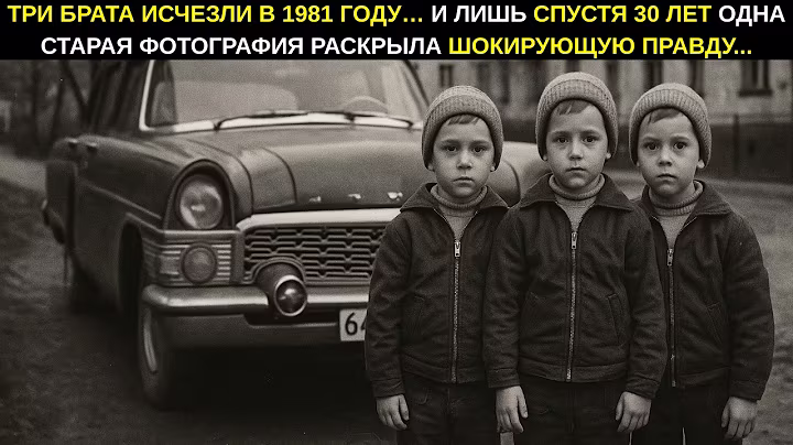 1981 ГОД. ИСЧЕЗЛИ ТРИ МАЛЬЧИКА. 30 ЛЕТ СПУСТЯ ОДНА ДЕТАЛЬ НА СНИМКЕ ВСКРЫЛА ПРАВДУ...