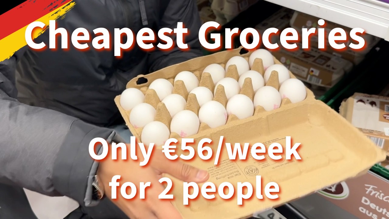 The cheapest weekly groceries ever 🇩🇪 - Only €56 for a couple
