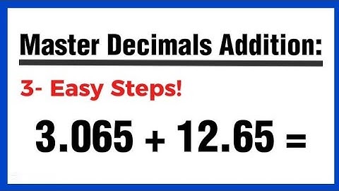 "How to Add Decimals Easily | Step-by-Step Guide"