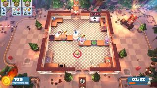 Overcooked 2 Campfire Cook Off Kevin 2, 2 players co-op, 4 starts, 1387, PL