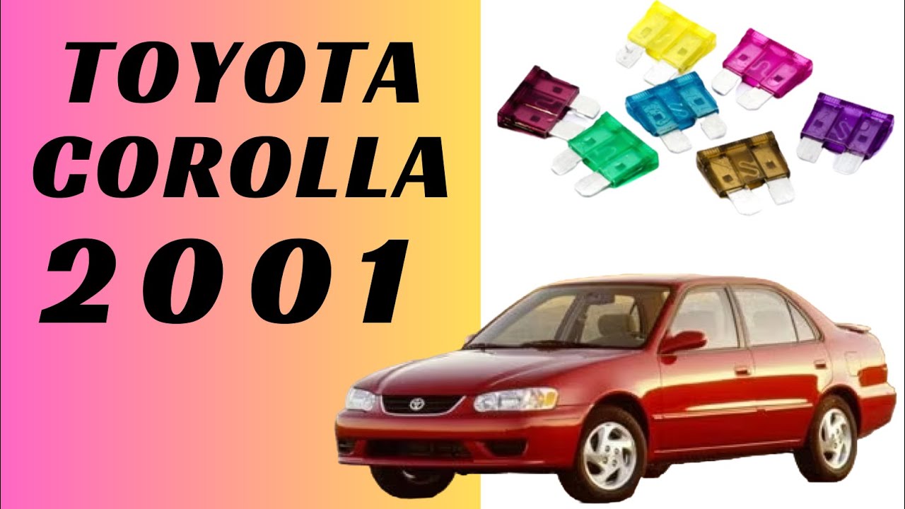 2001 Toyota Corolla Fuse Box Diagram - 4 Locations box + Relays - YouTube