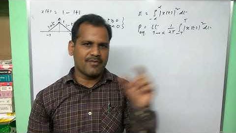 energy of triangular pulse signal and power - signals classification - signals and systems