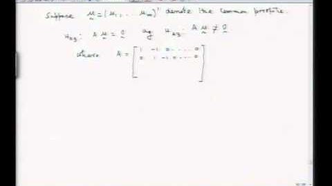 Mod-01 Lec-17 Profile analysis II