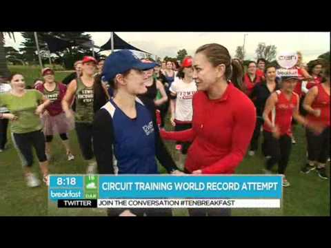 Michelle Bridges talking about her World Record attempt and 12WBT on Ten Breakfast 18 May 2012
