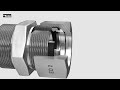 Parker ermeto eo2 hydraulic fitting assembly