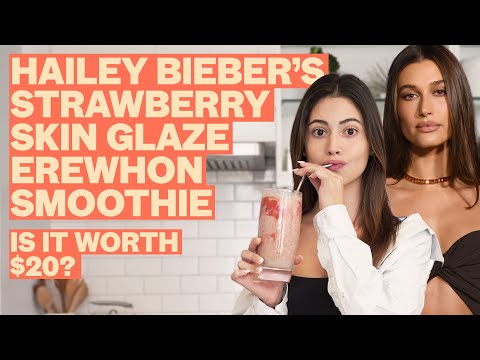 We Made Hailey Bieber's $20 Erewhon Smoothie (Recipe & Taste Test) | Celeb Bites