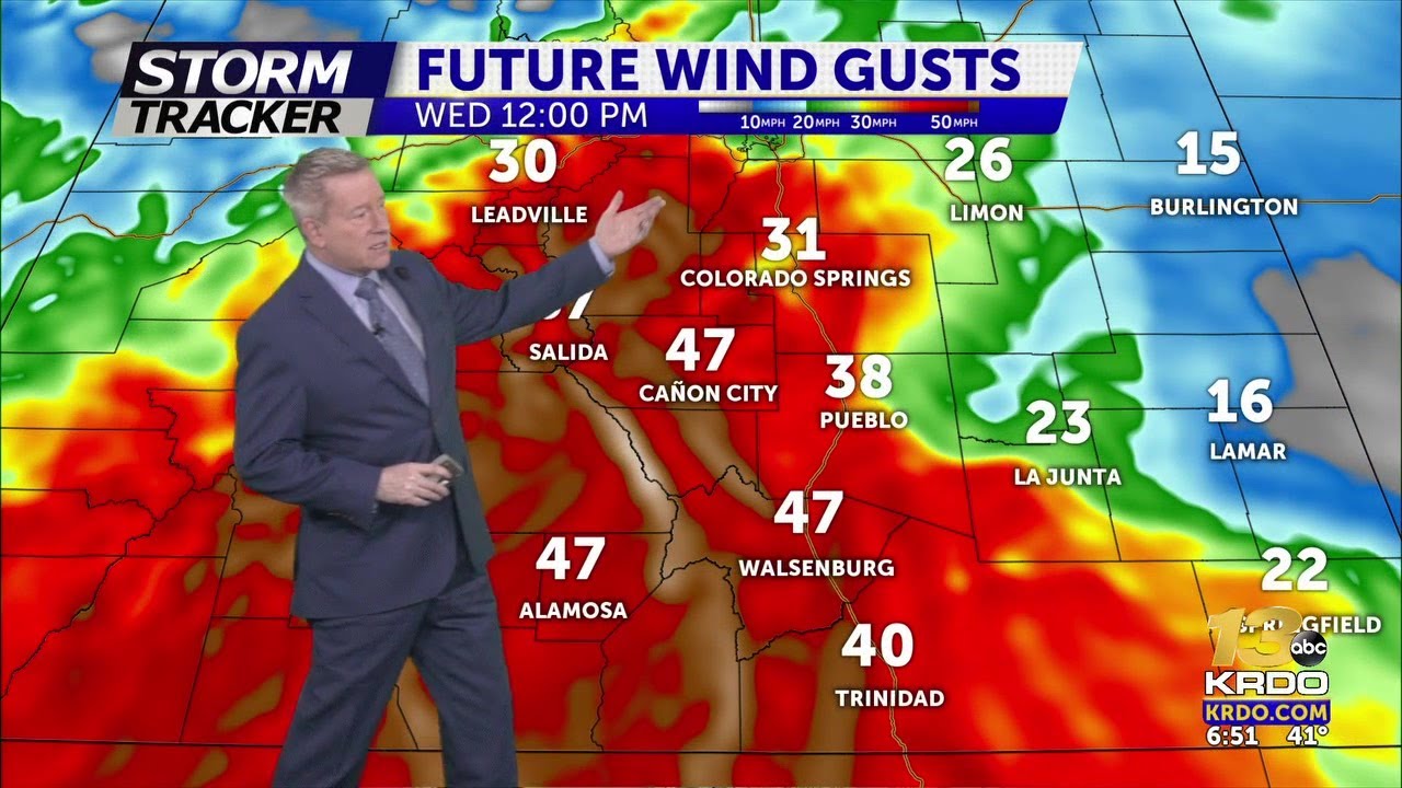 Windy with critical fire weather again today - YouTube