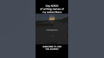 Day 6/100 of writing names of my subscribers #craftiebiome #100dayschallenge #minecraftpe #minecraft