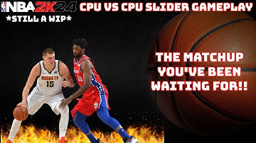 2K24 CPU vs CPU Sliders Gameplay!!
