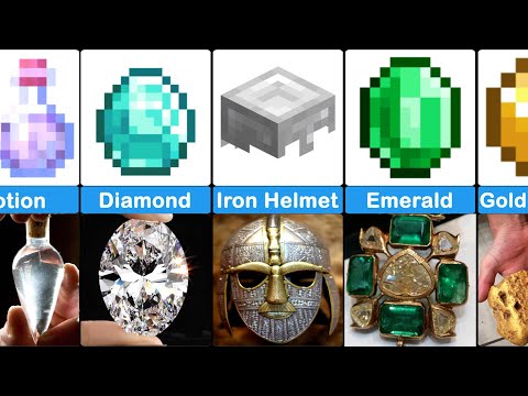 Minecraft Items, Weapons and Armor in Real Life Comparison