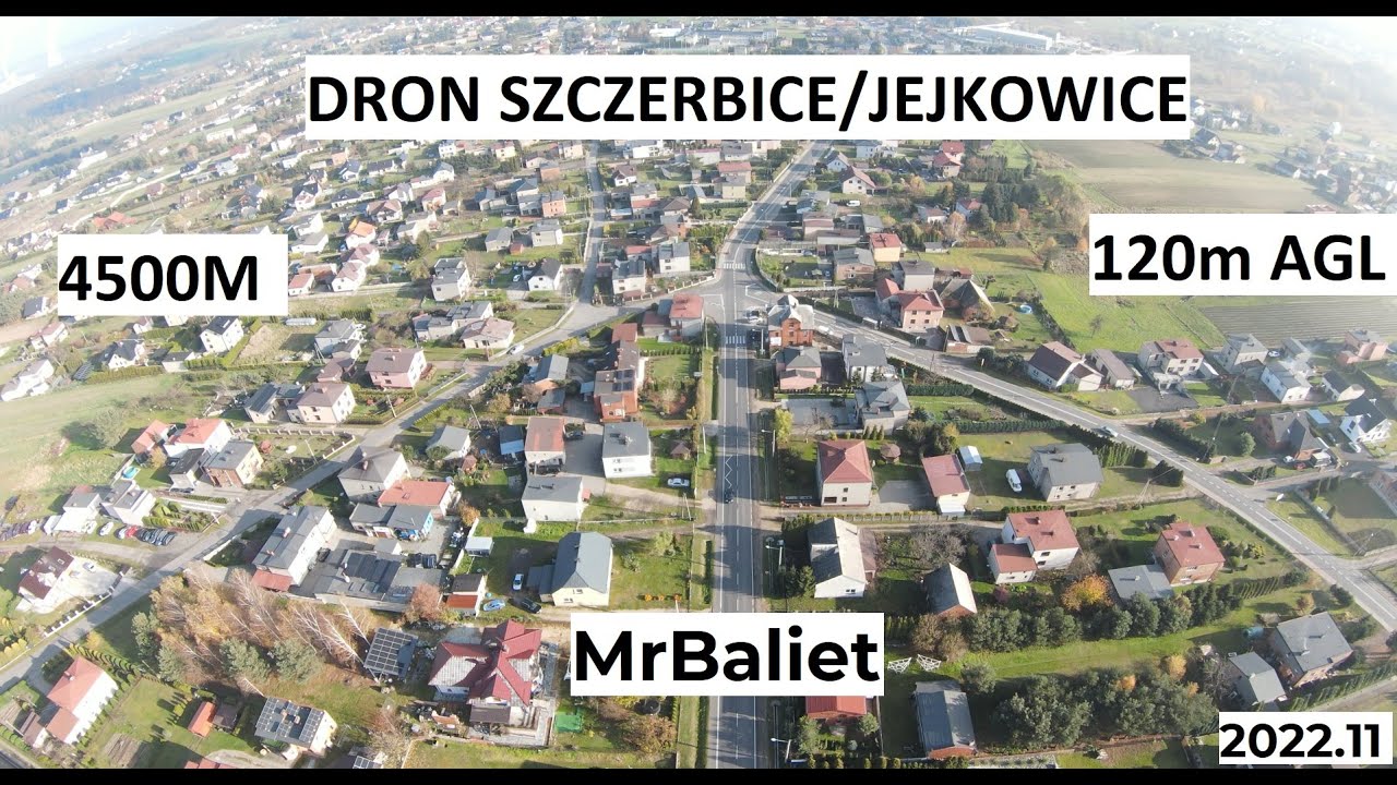 DRON Jejkowice - Szczerbice 4k 60FPS NSTS-05 BVLOS 