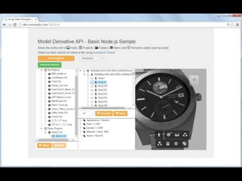model derivative api nodejs sample