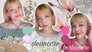 Пробую на себе разные эстетики🫶🏻/Cleancore, Barbiecore, Cottagecore