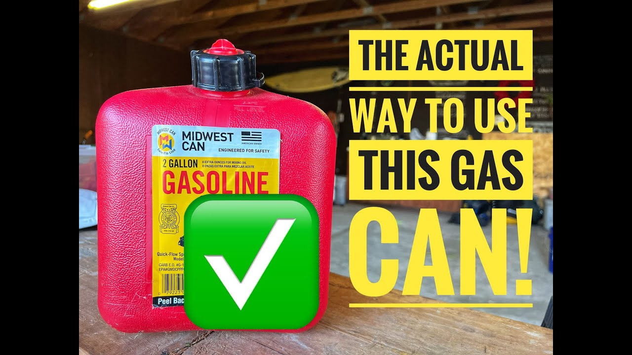 Как правильно пользоваться канистрой для бензина Midwest Gas Can!