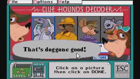 Reader Rabbit 3: Clue Hounds - Level 3 (Gameplay/Walkthrough)