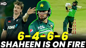 Shaheen Afridi is on Fire | Expensive Last Over |6️⃣4️⃣6️⃣6️⃣| Pakistan vs New Zealand | PCB | M2B2A