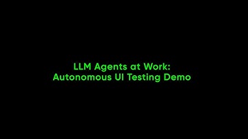 Demonstration video of collaborating LLM Agents Testing a simple Web application.