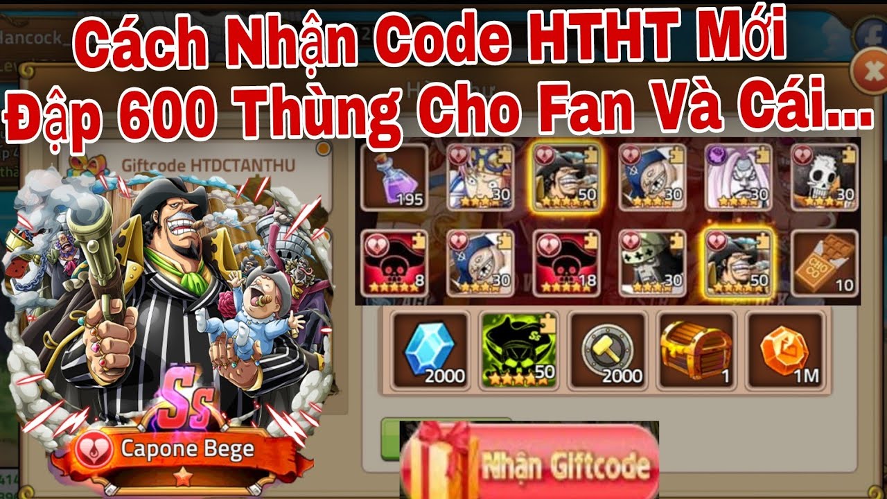 Cách Nhận Code Huyền Thoại Hải Tặc Mới | Đập 600 Thùng Bia Săn Bege Cho Fan Và Cái Kết… | ttđp