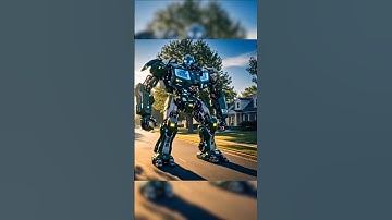 American garbage truck turns into a robot #transformercars #automobile #robot