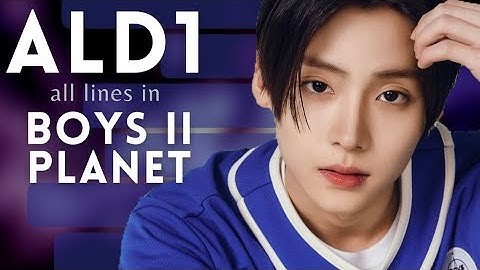 Which ALD1 member has the most lines in BOYS II PLANET? [LINE DISTRIBUTION]